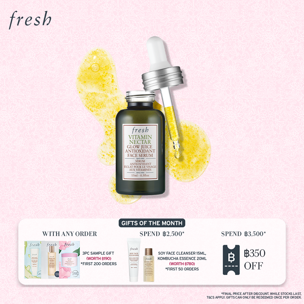Fresh Vitamin Nectar Glow Juice Antioxidant Face Serum 15ml ราคา 1,390 บาท*ส่งฟรี
