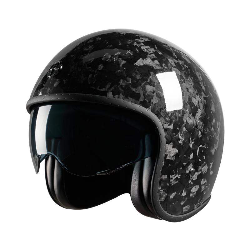 ALIEN SNAIL | Retro Carbon Fiber Motorcycle Helmet Unisex Half Helmet Lightweight Travel Commuting Summer Riding Harley Bikes Men Women ราคา 4,322 บาท*ส่งฟรี