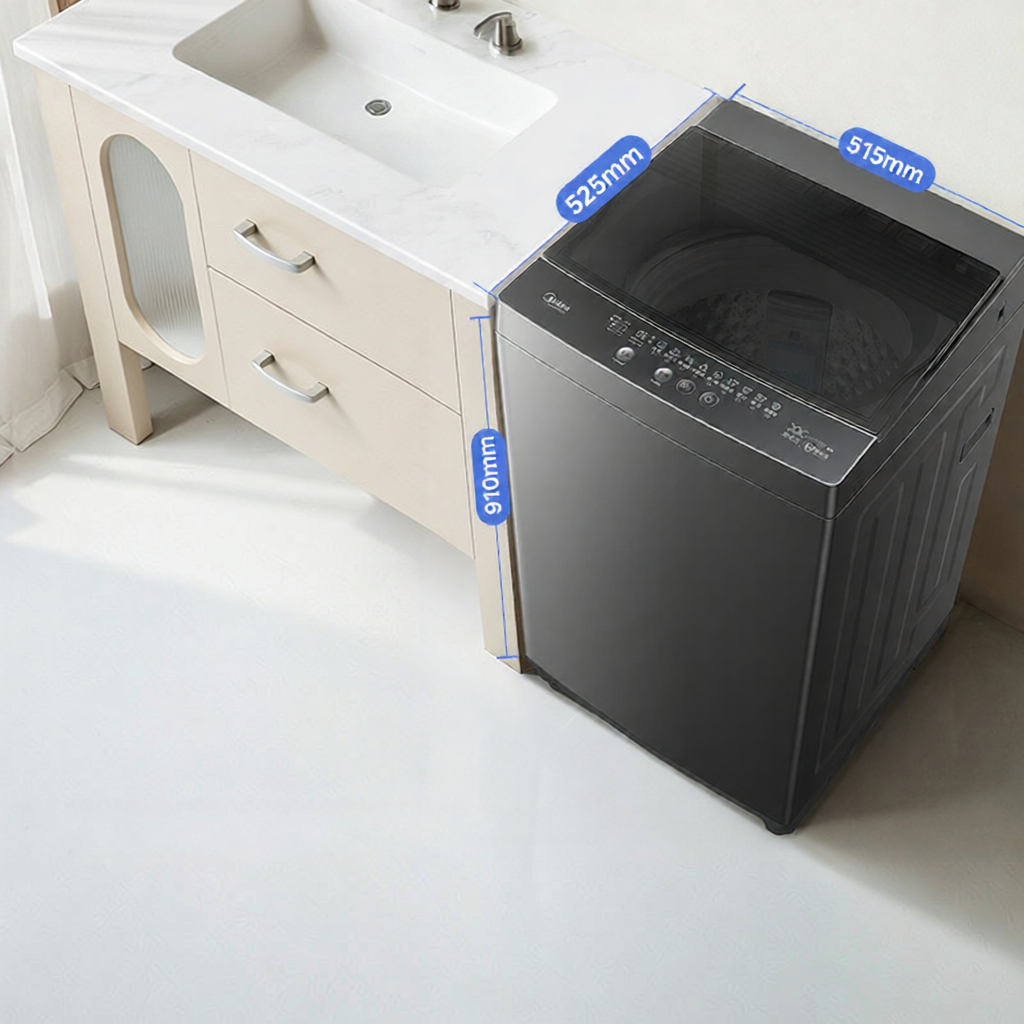 Midea | Direct Drive Inverter Large Capacity Fully Automatic Washing Machine 8kg ราคา 12,408 บาท*ส่งฟรี