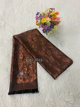 ภาพขนาดย่อสินค้าผ้าแพร ผ้าไหมแพร ลายดอกไม้ สีสวย ผืนใหญ่ มีน้ำหนัก ผ้าไม่หนามาก Scarf Thai Silk(พร้อมส่งในไทย)