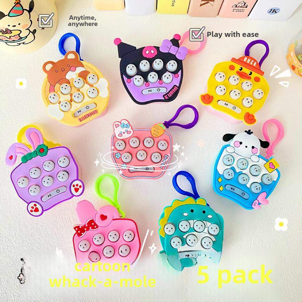 MOMIAN | Mini Educational Whack-a-Mole Game Machine Keychain Toy ราคา 82 บาท*ส่งฟรี