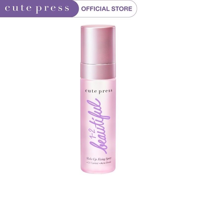 [1 Bottle] Cute Press Spray for Locking Makeup on the Face 1-2-Beautiful Make up ราคา 239 บาท*ส่งฟรี