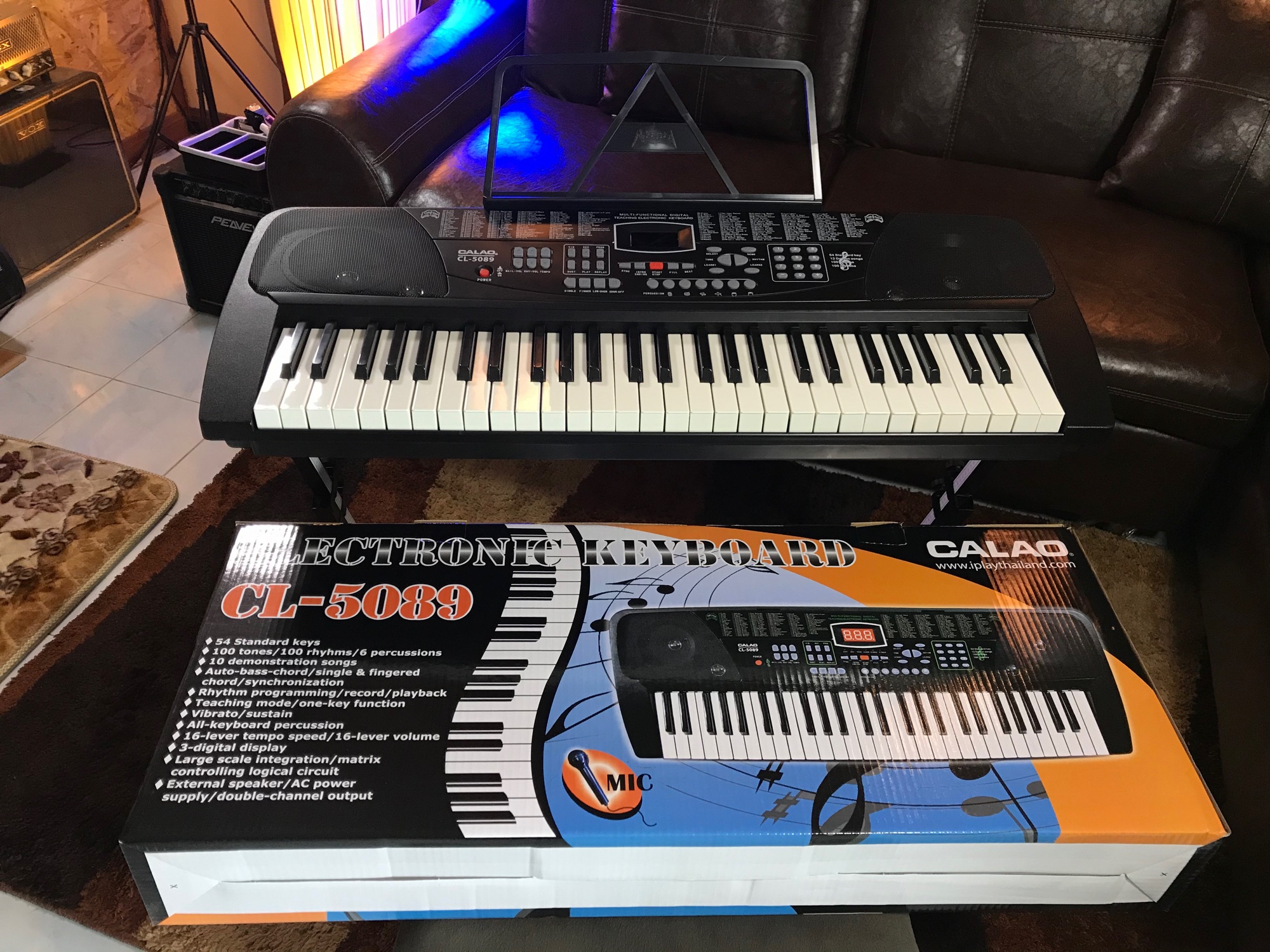Keyboard คีย์บอร์ดอิเล็กทรอนิก Carao 54คีย์  ของแท้ 💯เสียง 💯จังหวะ เกรด A+
