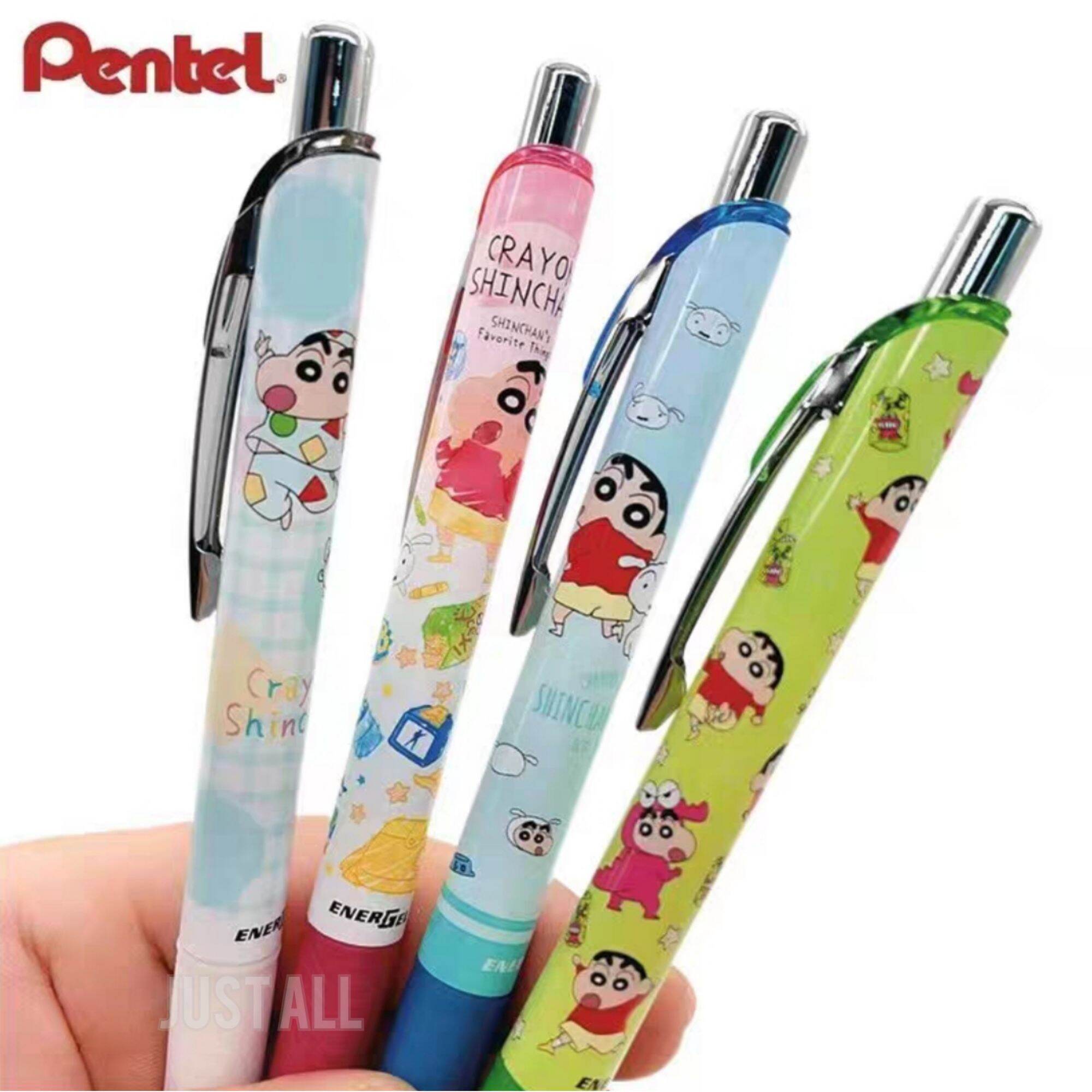 Shinchan x Pentel Energel ==ปากกาหมึกเจลสีดำ Mand in Japan (1 ด้าม