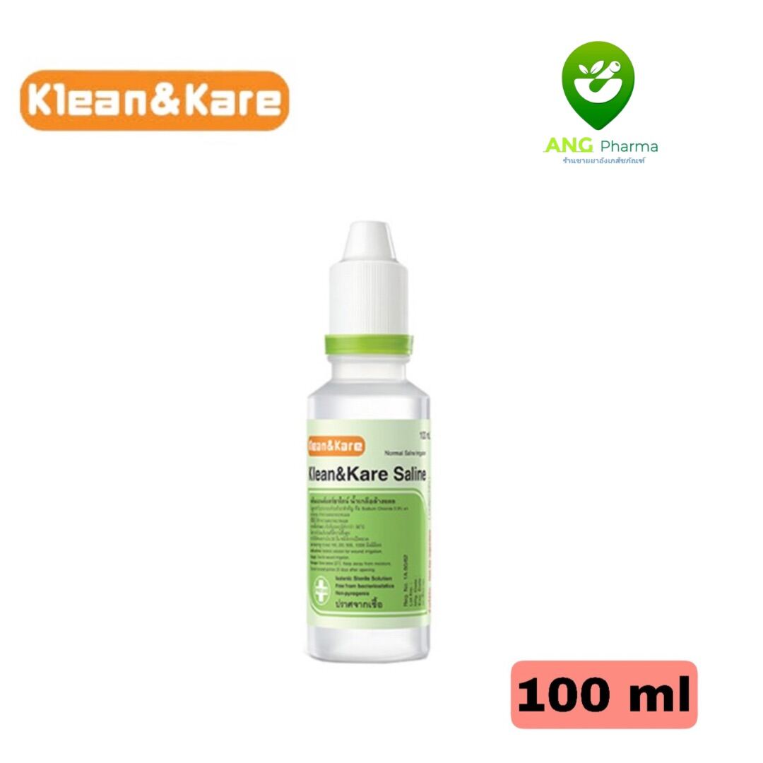 Klean & Kare Normal Saline Solution 100 ml น้ำเกลือ คลีนแอนด์แคร์ 100
