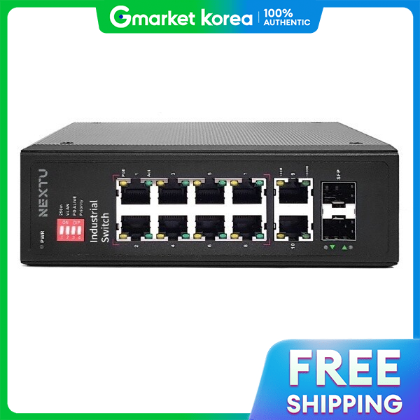 NextU | Eznet Ubiquitous Next Eznet Next-Poe0822Fdt (Industrial Switching Hub / 8-Port / 2 Sfp Tp / Poe) ราคา 4,789 บาท*ส่งฟรี