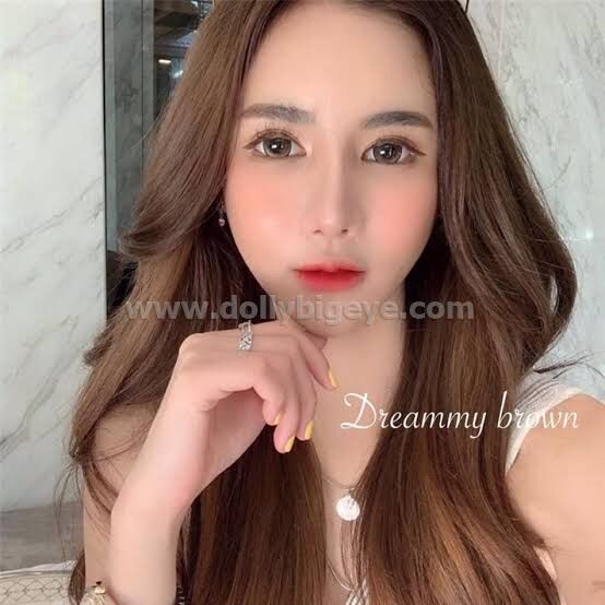 Dreammybrown บิ๊กอายส์ลายธรรมชาติตาโต น้ำตาล ราคา 75 บาท*ส่งฟรี