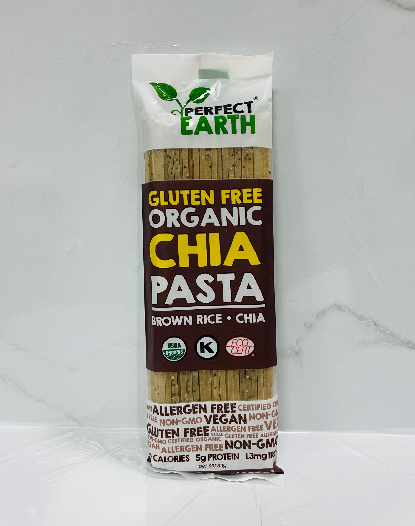 Gluten Free Organic Chia Pasta Brown Rice+Chia เส้นพาสต้าข้าวกล้องอินทรีย์ผสมเมล็ดเจีย 225g