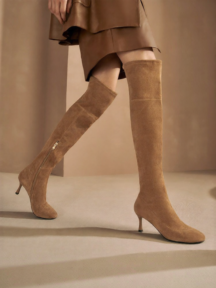 73hours | Winter New Style Slimming High Heel Ankle Boots ราคา 9,503 บาท*ส่งฟรี