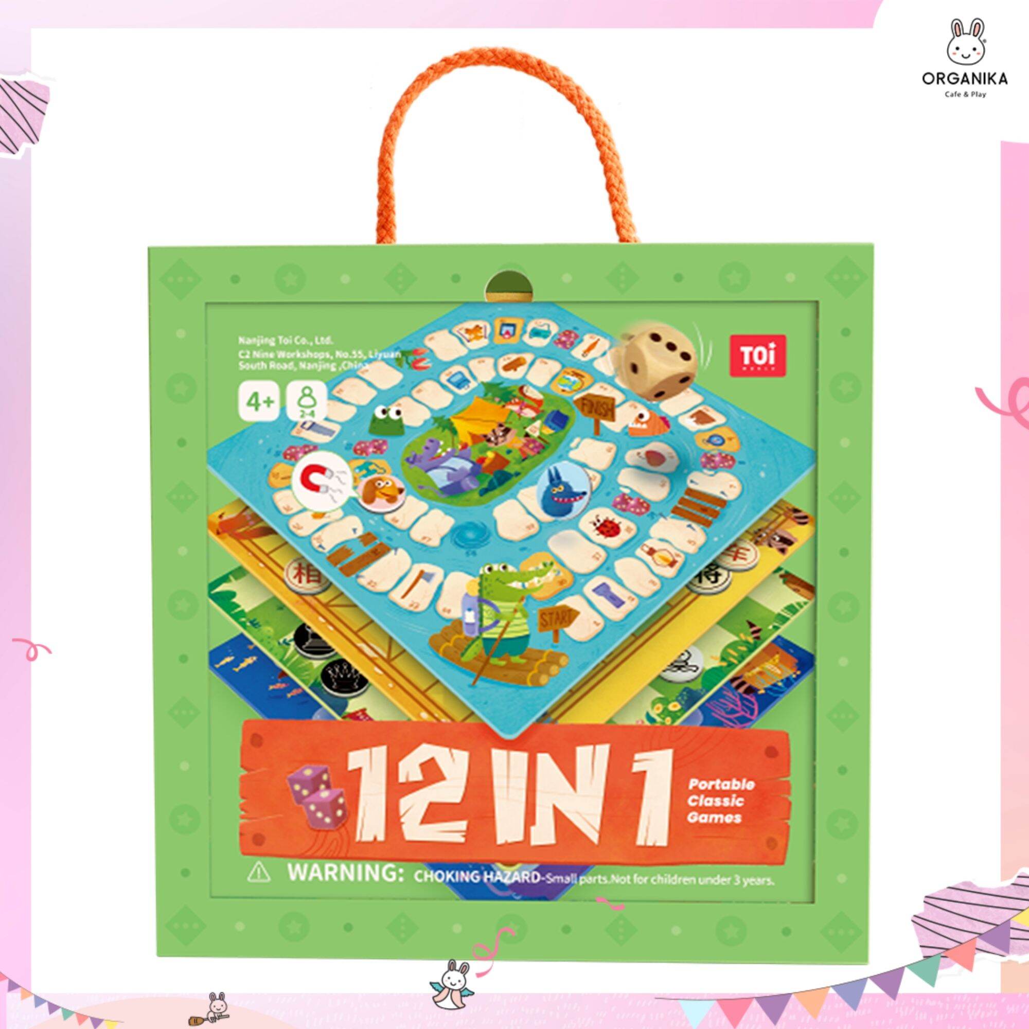 TOI 12 In 1 Classic Games เกมคลาสสิคกระดานแม่เหล็ก ของเล่นเสริมพัฒนาการเด็ก 4 ขวบขึ้นไป ราคา 725 บาท*ส่งฟรี