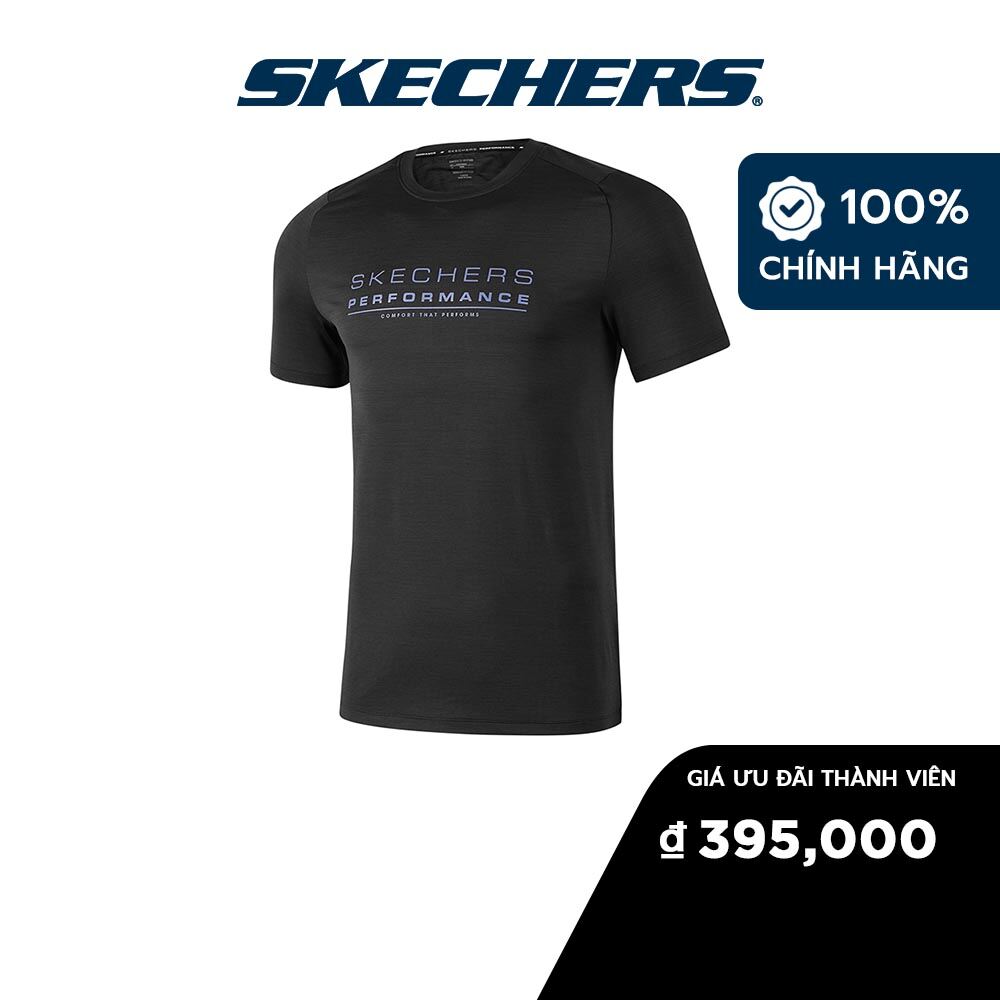 Skechers nam áo thun tay ngắn thường ngày performance - p223m016-0018
