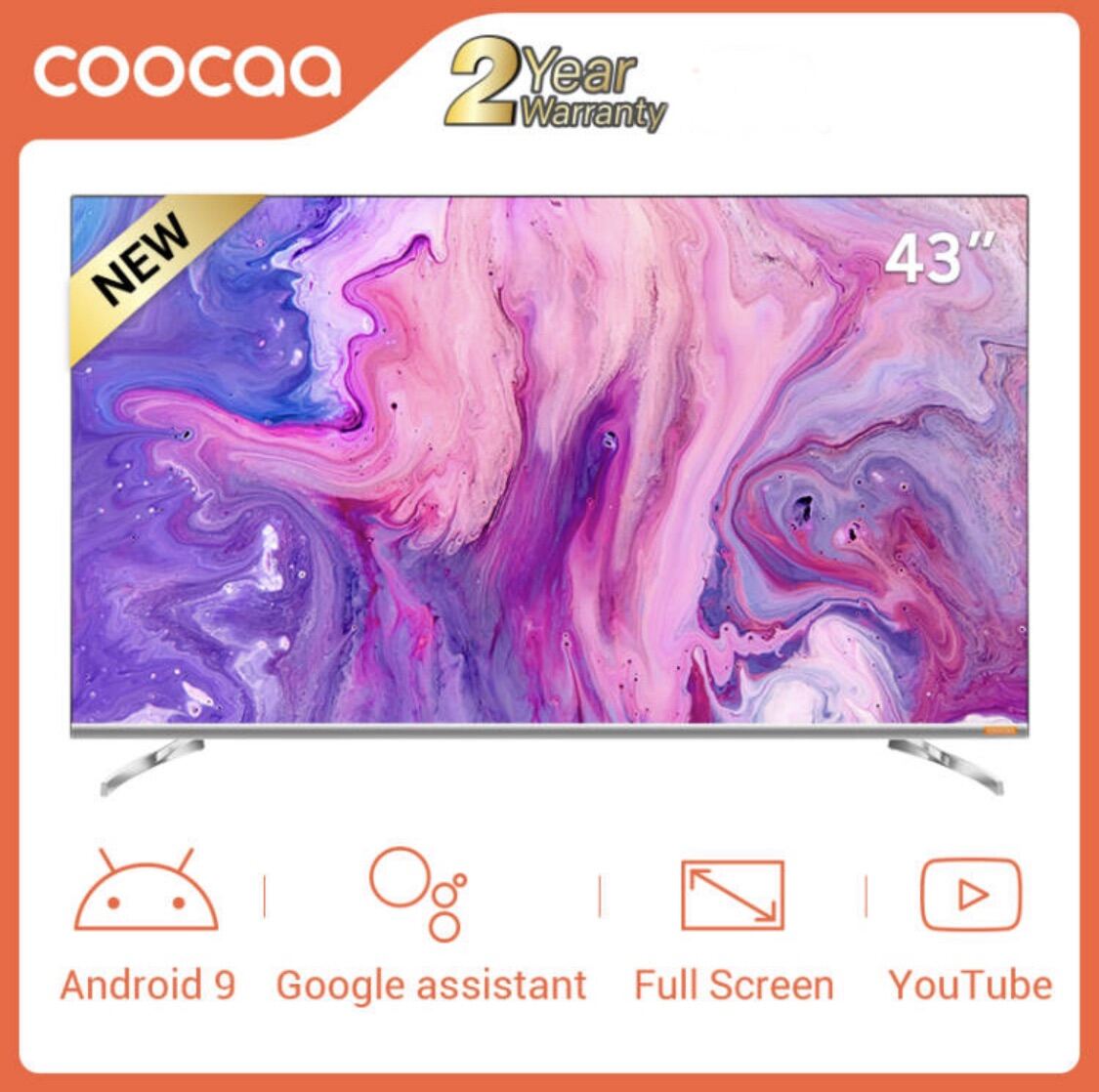 พร้อมส่ง!! คุ้มมาก Coocaa 43S6G Pro 43-inch Ultra HD 4K Smart LED TV รับประกัน 2 ปี