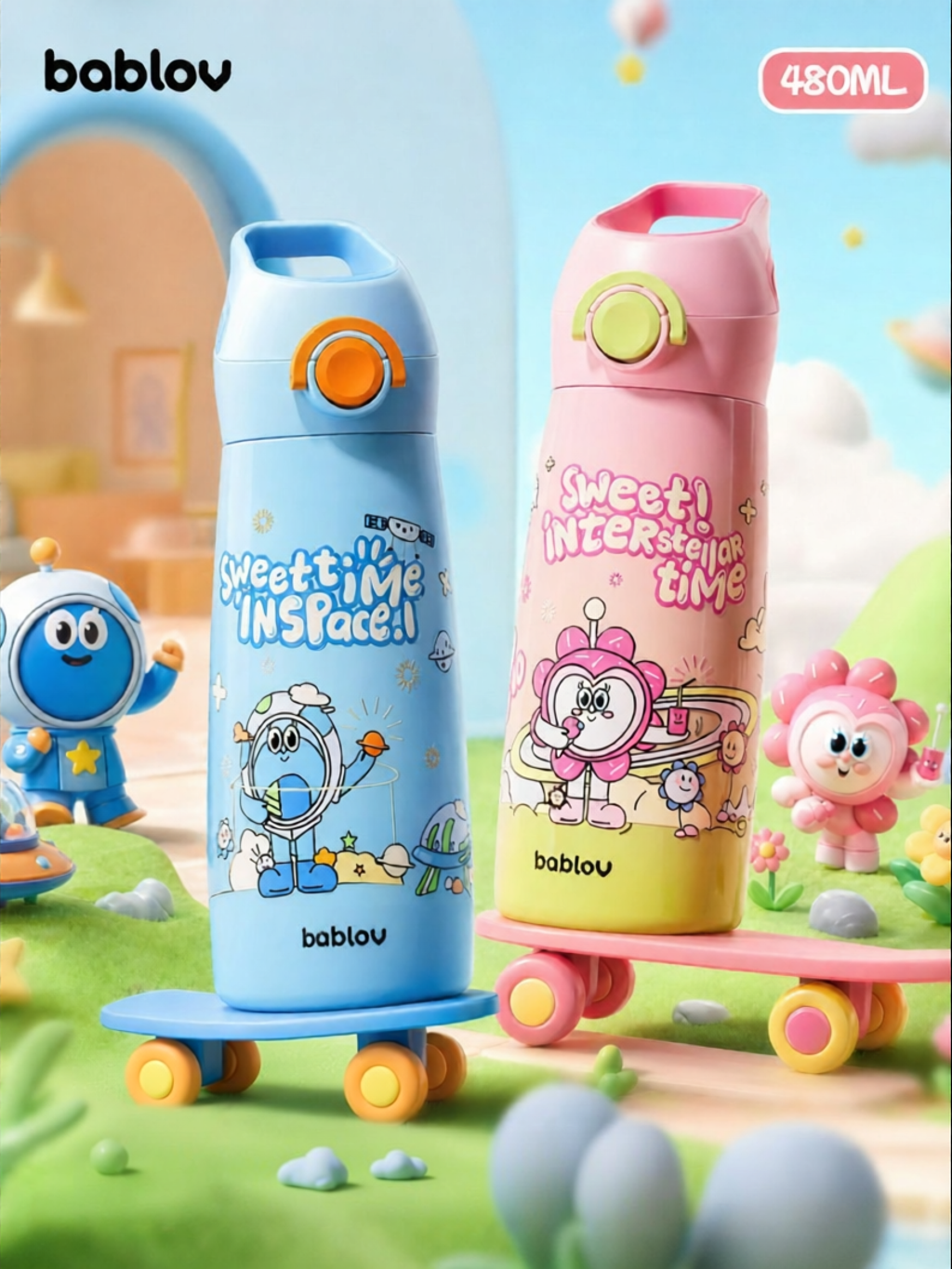 Bablov | Portable Thermal Cup for Kids with Shoulder Strap ราคา 2,512 บาท*ส่งฟรี
