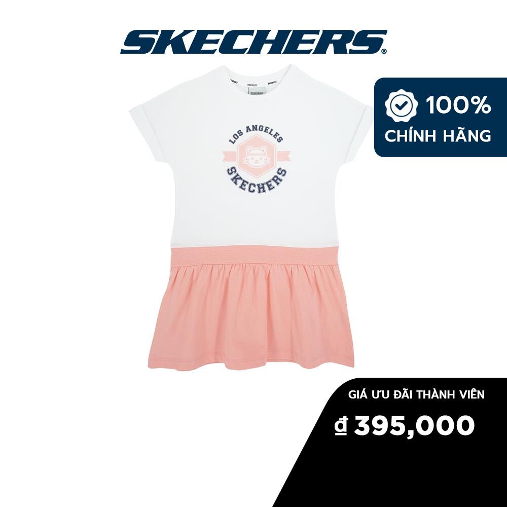 Skechers bé gái đầm thường ngày - sl223g277-000w