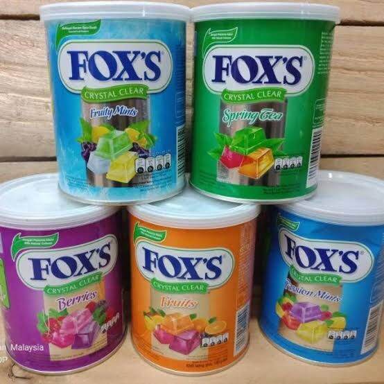 ลูกอม FOX'S Candy บรรจุในกระป๋อง กรุณาแจ้งรสที่สั่งทางข้อความ (อินบอกซ์)