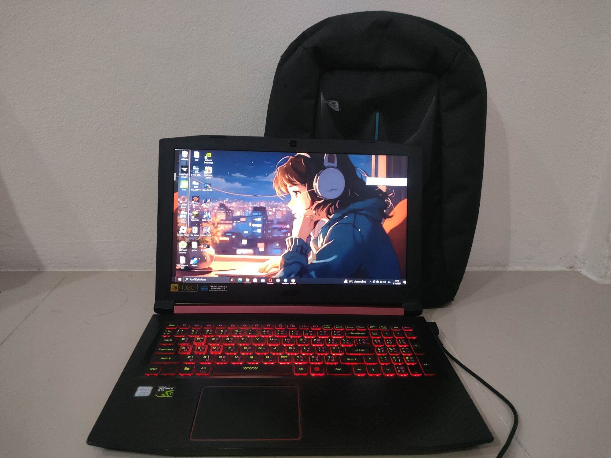 USED Notebook Acer nitro 5 an515-52 หน้าจอ 15.6 นิ้ว ราคา 13,990 บาท*ส่งฟรี