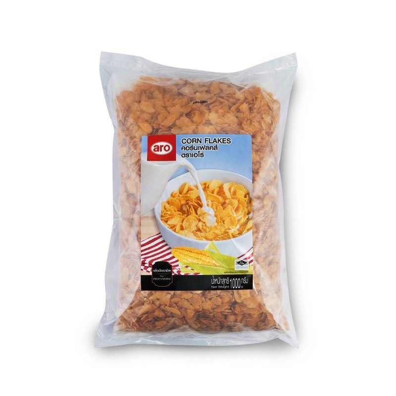 ซีเรียล คอร์นเฟลคส์ ตรา เอโร่ (Corn Flakes Aro) 1000 g.