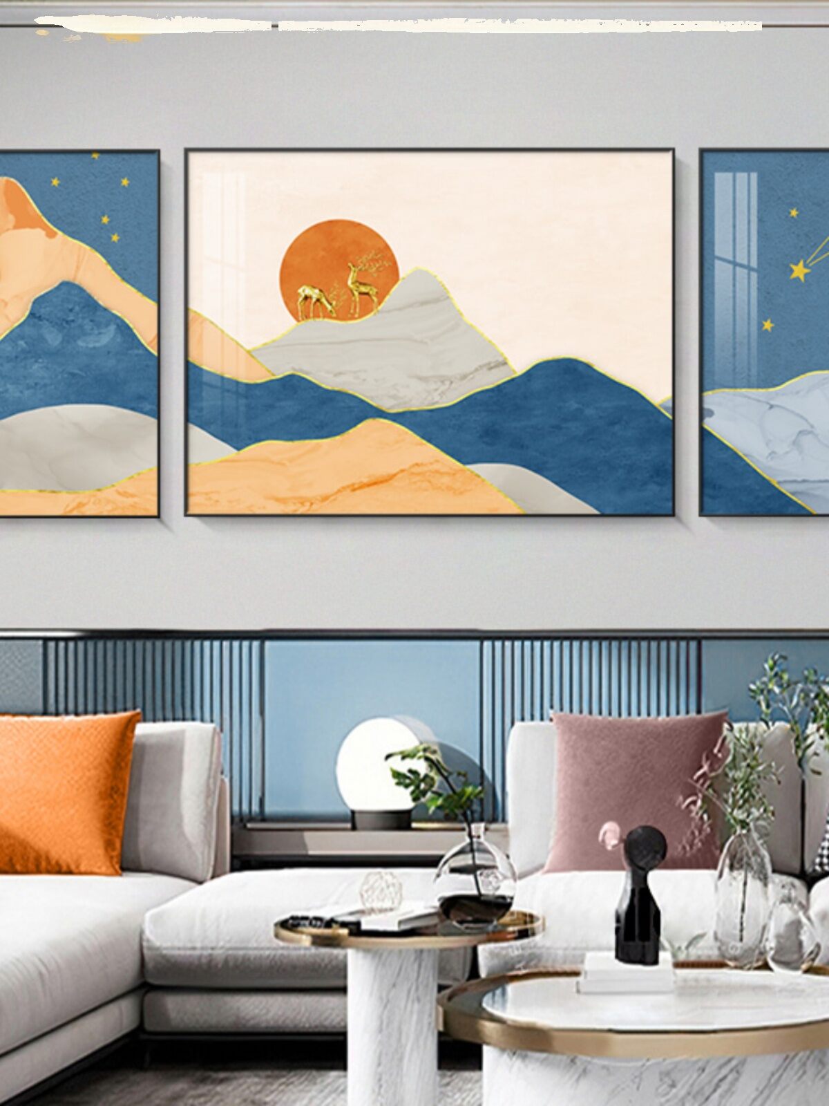 [JUYA | Modern Minimalist Wall Art Set 3 Panels,JUYA | Modern Minimalist Wall Art Set 3 Panels,] ราคา 3,474 บาท*ส่งฟรี