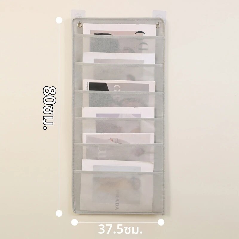 แฟ้มเอกสารแบบแขวนติดผนังใหม่ ขนาดเล็ตเตอร์ กระเป๋าจัดเก็บเอกสารแบบแขวน