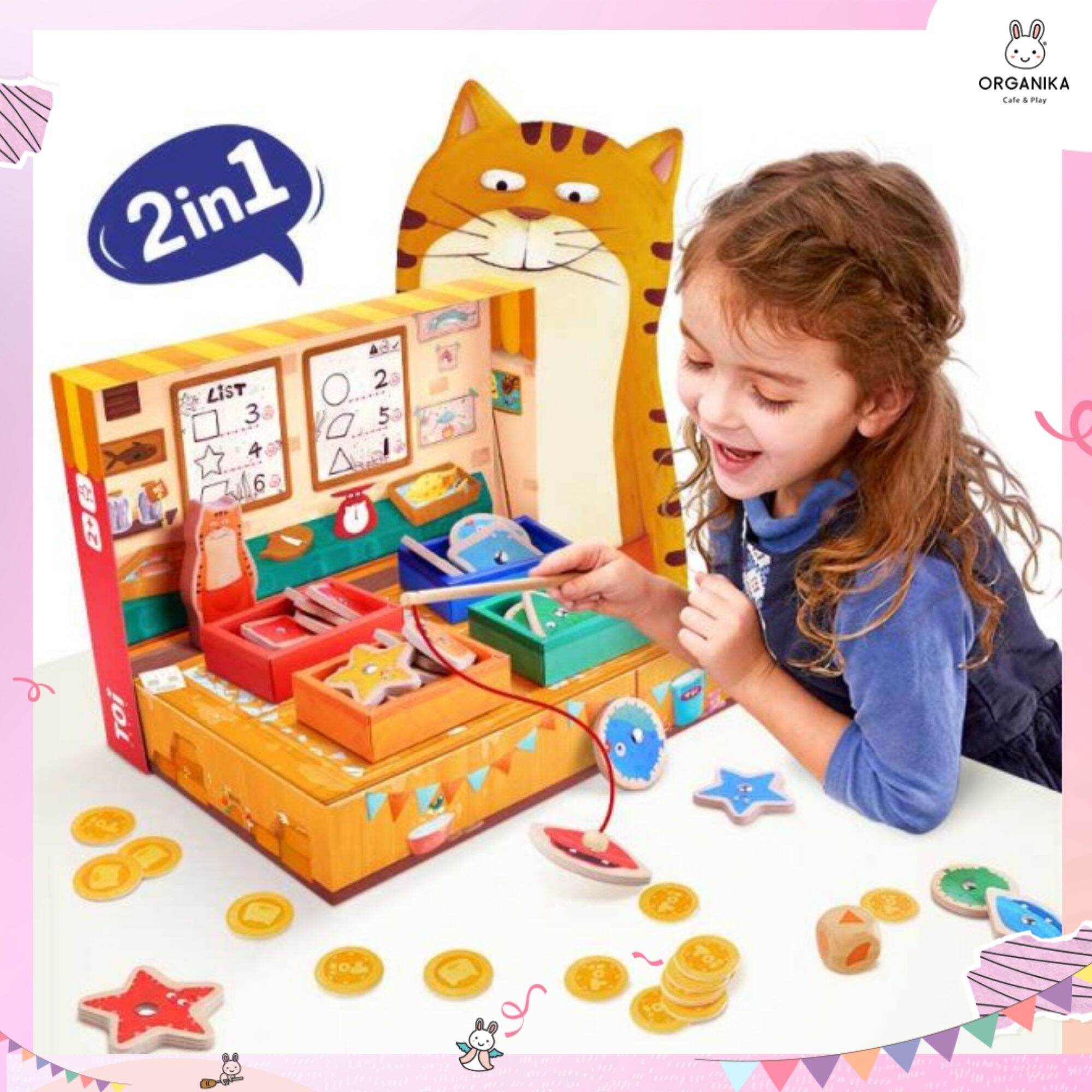 Frank's Fish Shop บอร์ดเกมตกปลาแนวใหม่สอนคณิตศาสตร์ สำหรับน้องๆ 2 ขวบขึ้นไป แบรนด์ TOI ราคา 1,390 บาท*ส่งฟรี