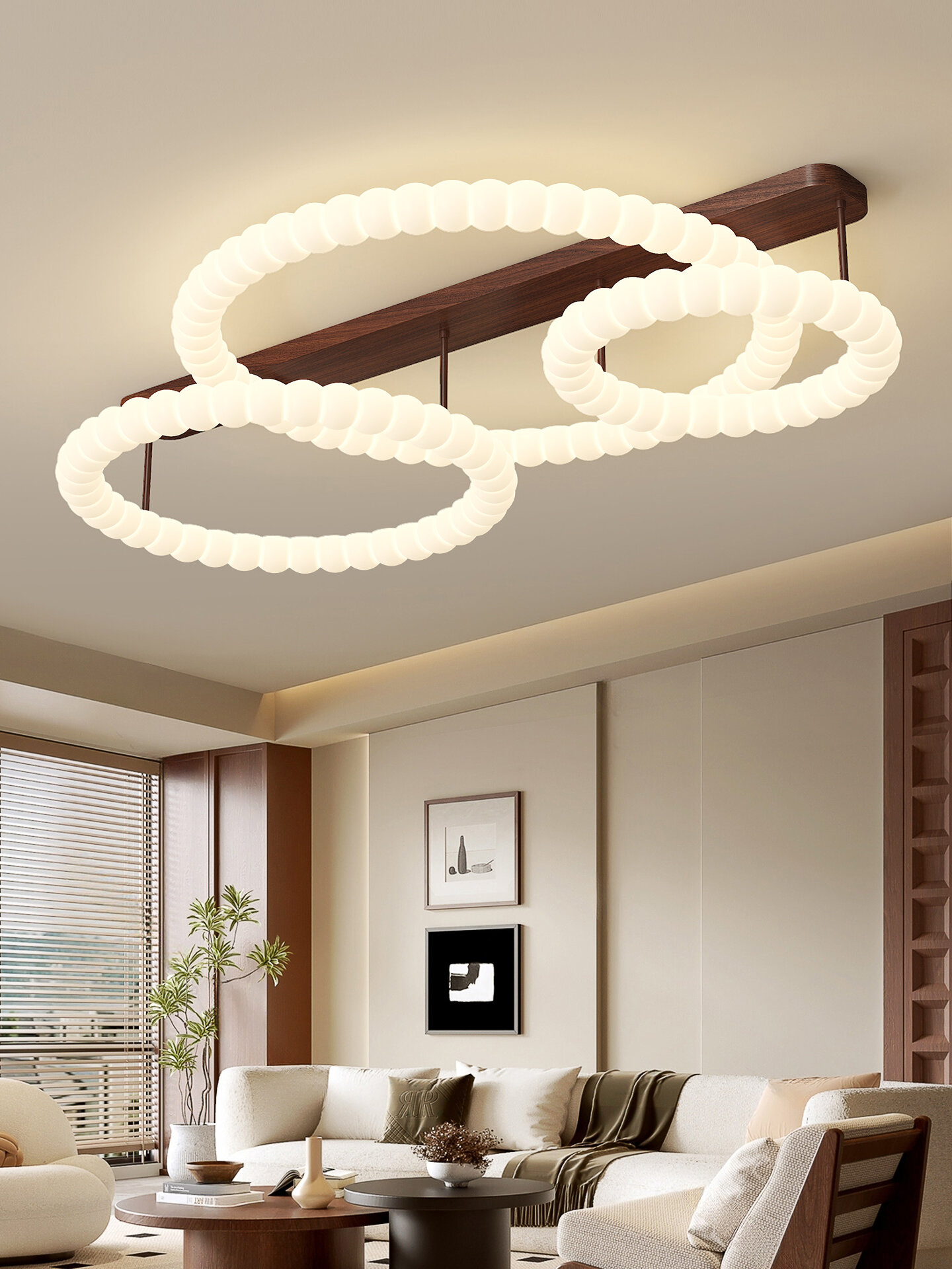 MR.LAMP | French Creamy Style Vintage Bubble Ring Ceiling Light ราคา 17,585 บาท*ส่งฟรี