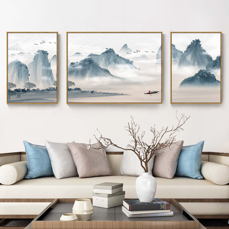 [XIANGTUYIN | Modern Minimalist Chinese Ink Landscape Wall Art Set,XIANGTUYIN | Modern Minimalist Chinese Ink Landscape Wall Art Set,] ราคา 2,734 บาท*ส่งฟรี