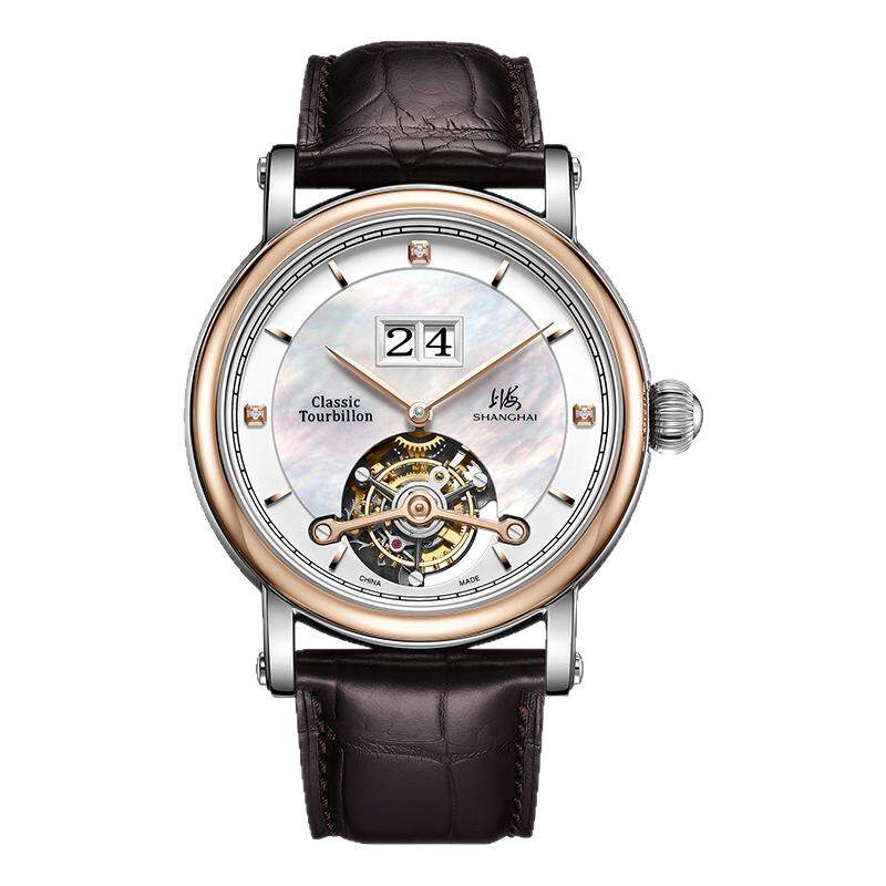 Shanghai | Automatic Mechanical Watch with 18k Gold and Diamond Straps 100m Water Resistance ราคา 212,289 บาท*ส่งฟรี
