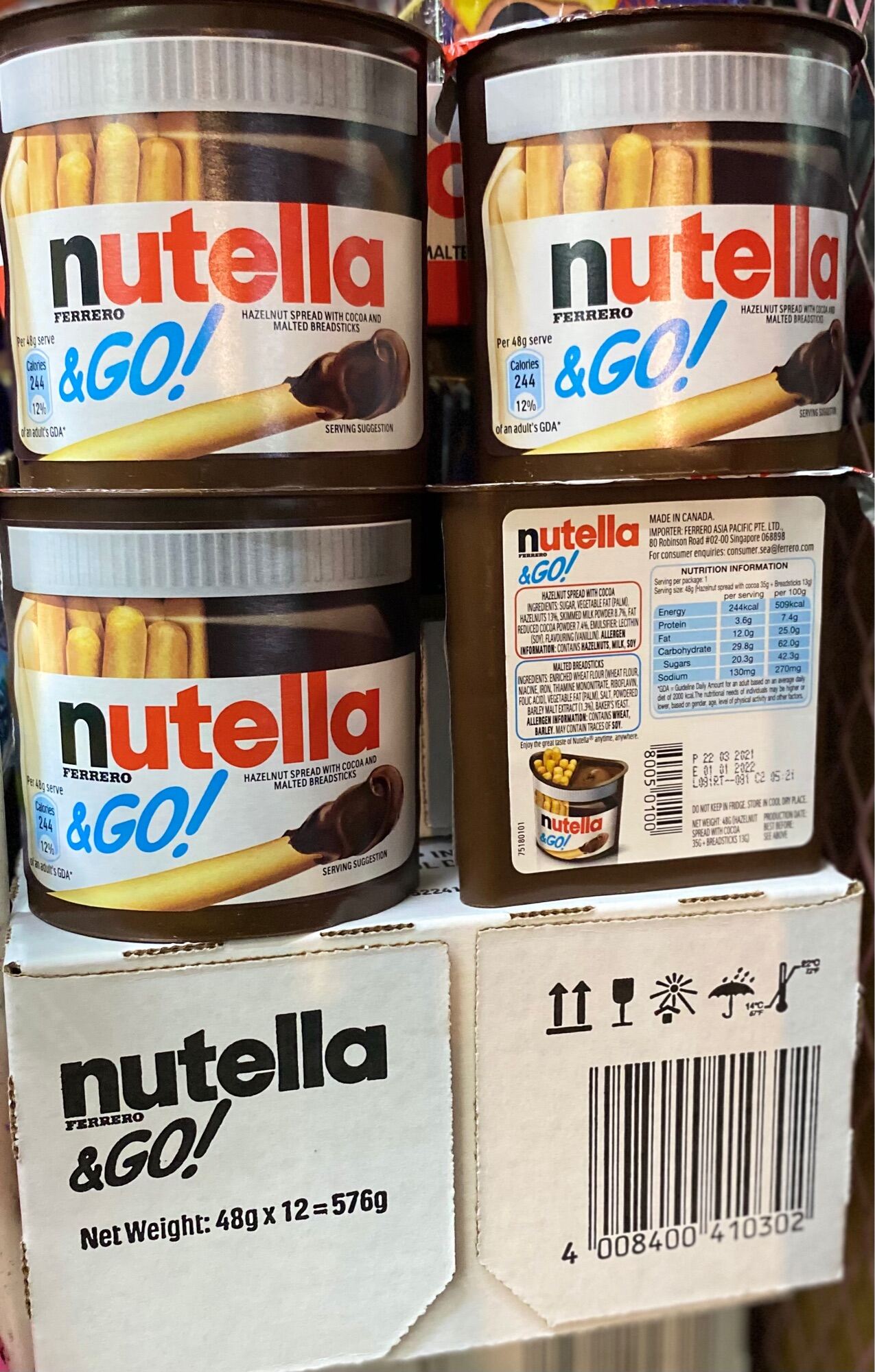 Nutella &Go ปังจิ้ม นูเทล่า โก สินค้าล็อตใหม่ ถูก สุดคุ้ม อายุยาว