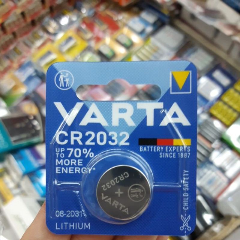 ถ่านรีโมท Varta CR2032 Lithium 3V แพคเดี่ยว จำนวน 1ก้อน ของแท้  แบรนด์เยอรมัน