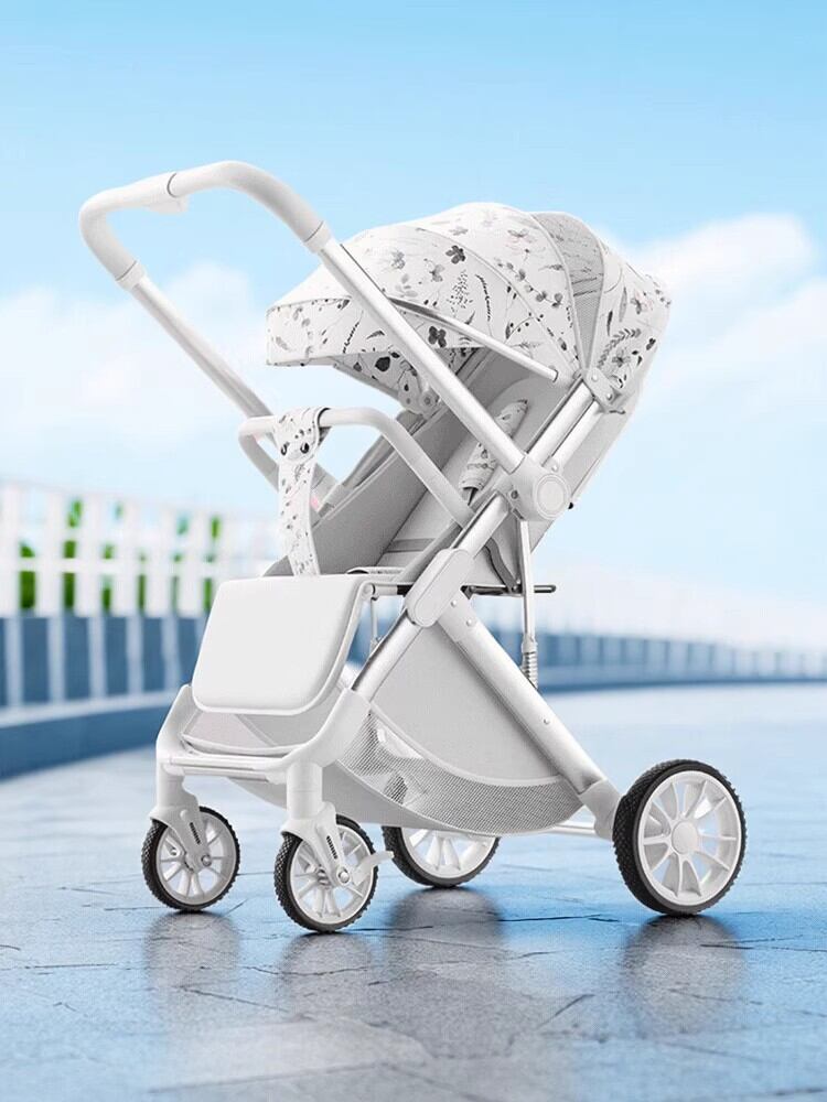 WEIJIA | Elevated Landscape Baby Stroller Two-way Adjustable Seat Back Foldable Shock Absorption Handle Rod