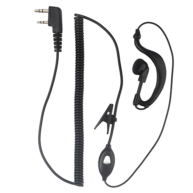 First | Tactical Earphone with Coarse Cable Ear Hook for Two-Way Radio ราคา 58 บาท*ส่งฟรี
