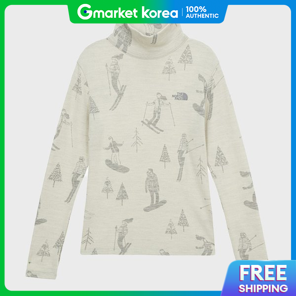 ผลิตภัณฑ์ความงามและการดูแลผิว The North Face Official Nt7Ar89B Women's Veil Turtleneck White