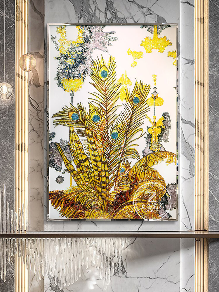 ZWART | Luxury Shell Handicraft Crystal Glass Wall Art ราคา 18,026 บาท*ส่งฟรี