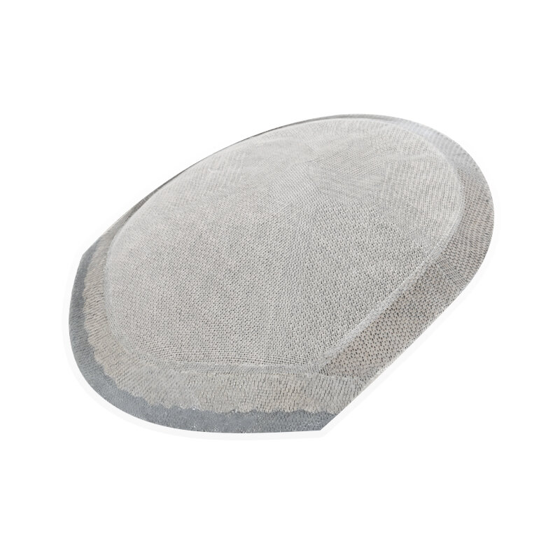 BEIERXIU | Men Short Hair Handmade Real Hair Top Patch Seamless Invisible Wig ราคา 8,726 บาท*ส่งฟรี