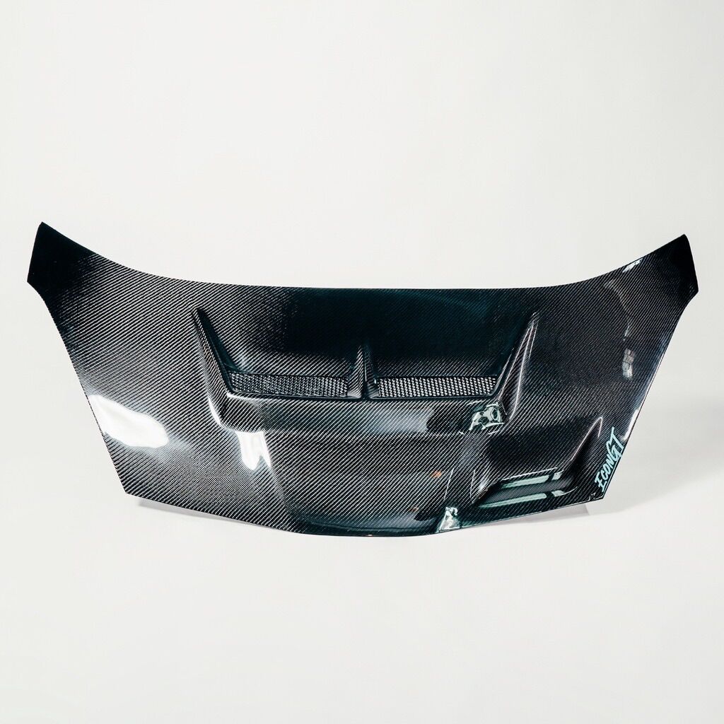 Econ GT ฝากระโปรงคาร์บอน ไฟเบอร์ - คาร์บอน เคฟล่า HONDA Jazz GE ลายสอง ราคา 8,500 บาท*ส่งฟรี