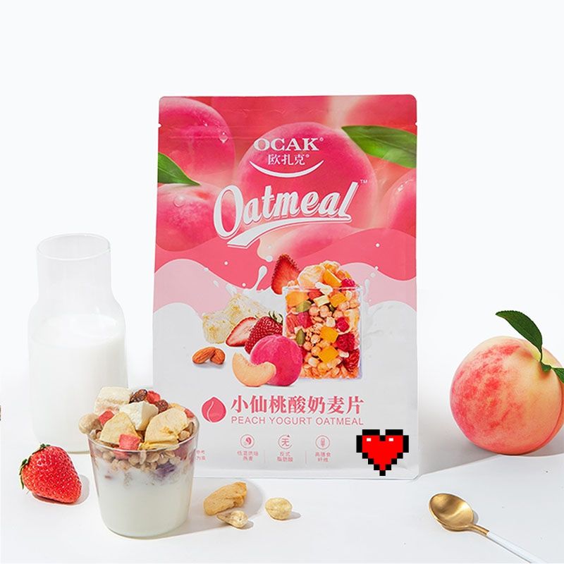 ซีเรียล OCAK รส Peach Yogurt Oatmeal ขนาด 200g #เซียวจ้าน #พร้อมส่ง