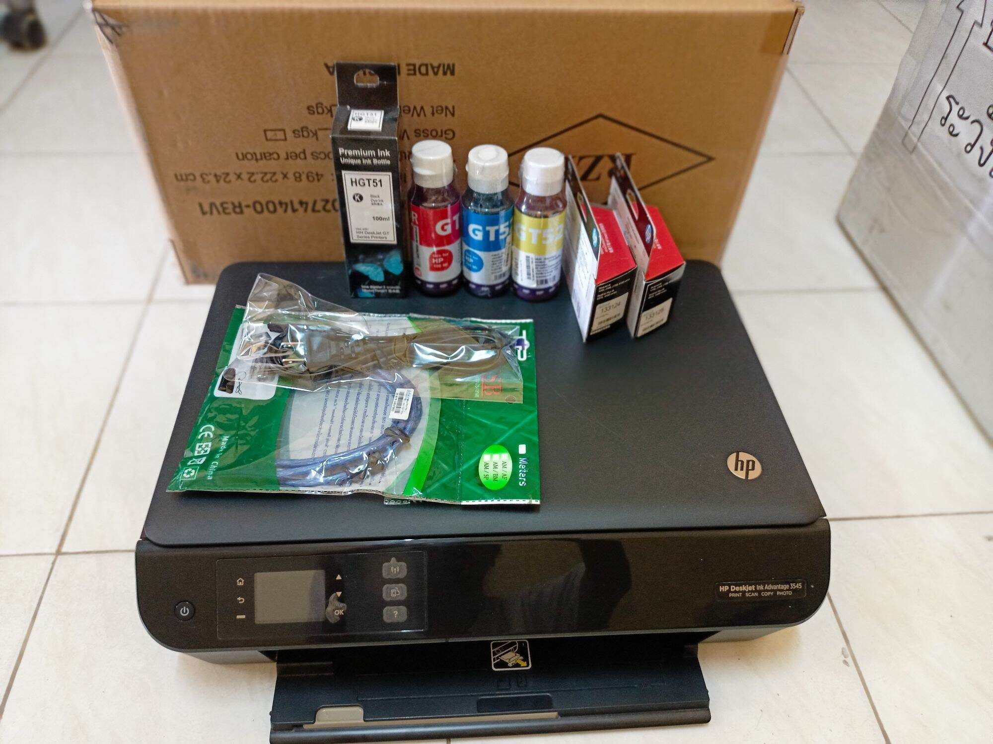 เครื่องพิมพ์ HP Deskjet Ink Advantage 3545 e-All-in-Oneมือสองพร้อมใช้ ...