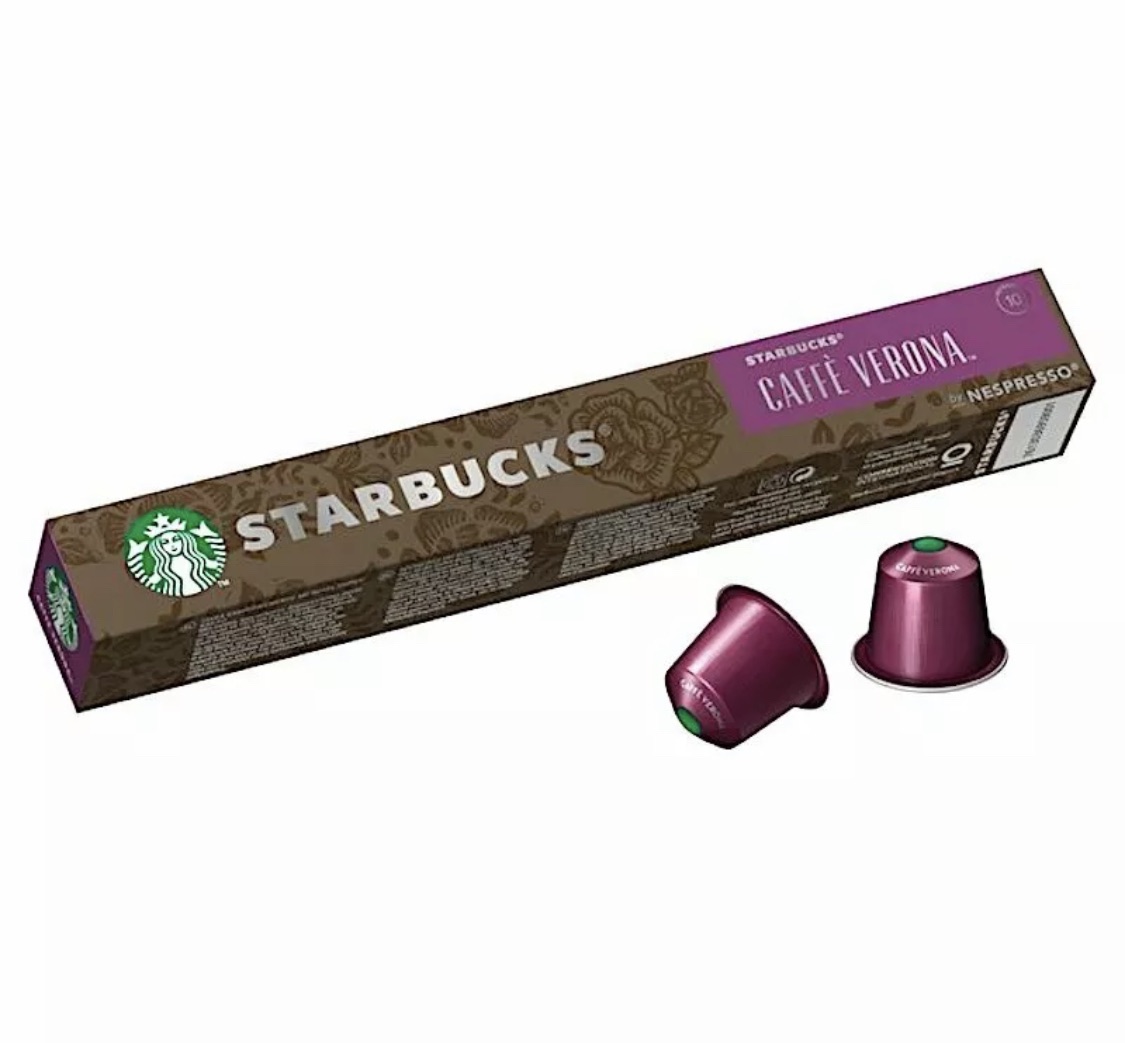 Starbucks Verona สตาร์บัคส์แคปซูล แคปซูลกาแฟสตาร์บัคส์ STARBUCKS CAPSULE FOR NESPRESSO *** หมดอายุ 09-11/2021