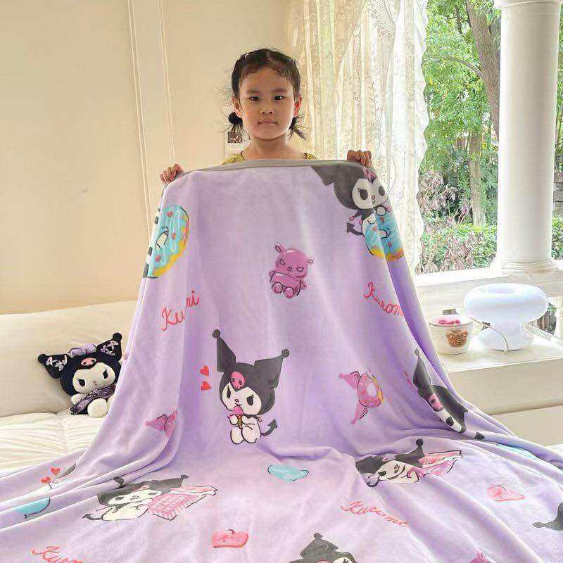 Ready to Ship to Thailand 🇹 🇭 Sanrio Nano Blanket Soft Fur Fabric with Cute Patterns ราคา 199 บาท*ส่งฟรี