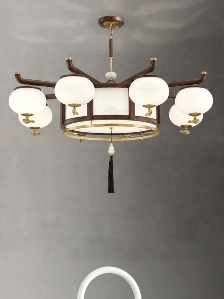 TONGXINMUYUN | Modern Chinese Style Copper Chandelier ราคา 13,398 บาท*ส่งฟรี
