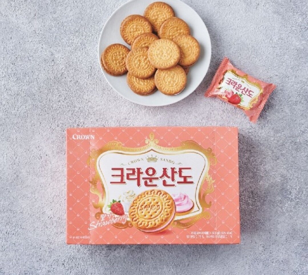 ขนมเกาหลี บิสกิต สอดไส้ครีมชีส ราคา 78 บาท*ส่งฟรี