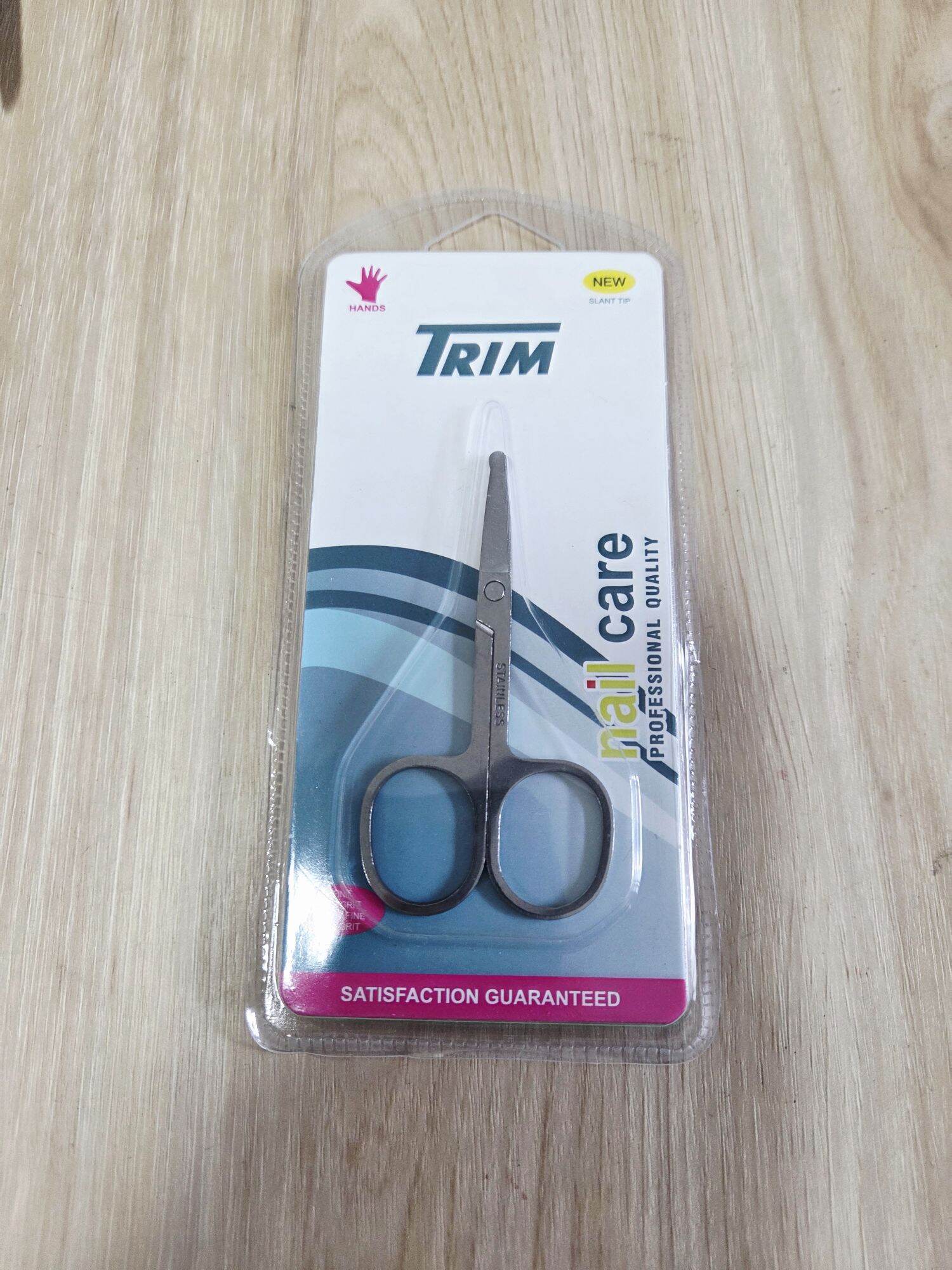 ขนจมูกยาว ทำยังไงดี กรรไกรตัดขนจมูก ปลายกลมกันบาด สแตนเลส Trim ทริม / Nose Hair Scissors