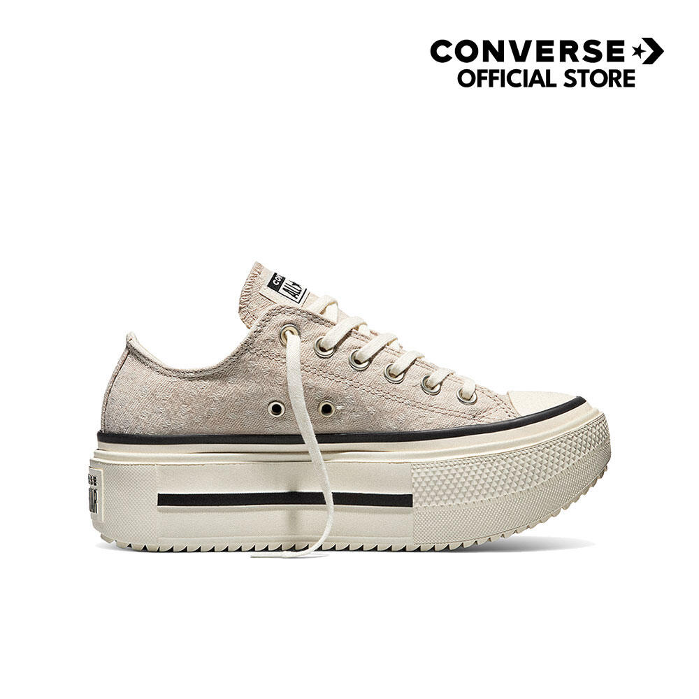 CONVERSE รองเท้า CTAS LIFT DOUBLE STACK JAQUARD - DEER OX CREAM Women A17884CF_S6CMXX ราคา 2,790 บาท*ส่งฟรี