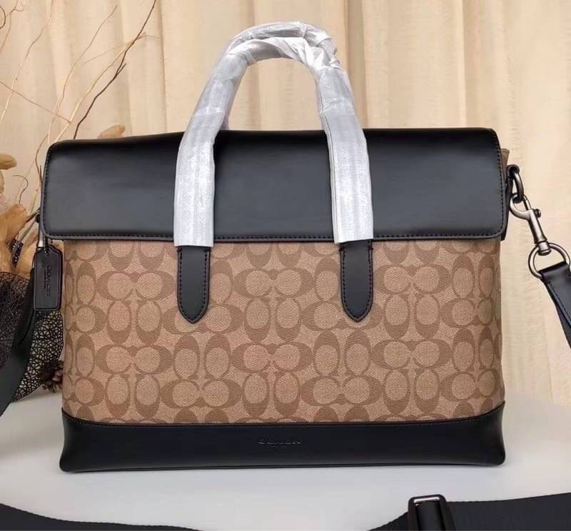 ?COACH Men's Business Briefcase, Handbag, Diagonal Bag