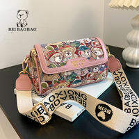 BEIBAOBAO | กระเป๋าสะพายข้าง ปักลายหมี