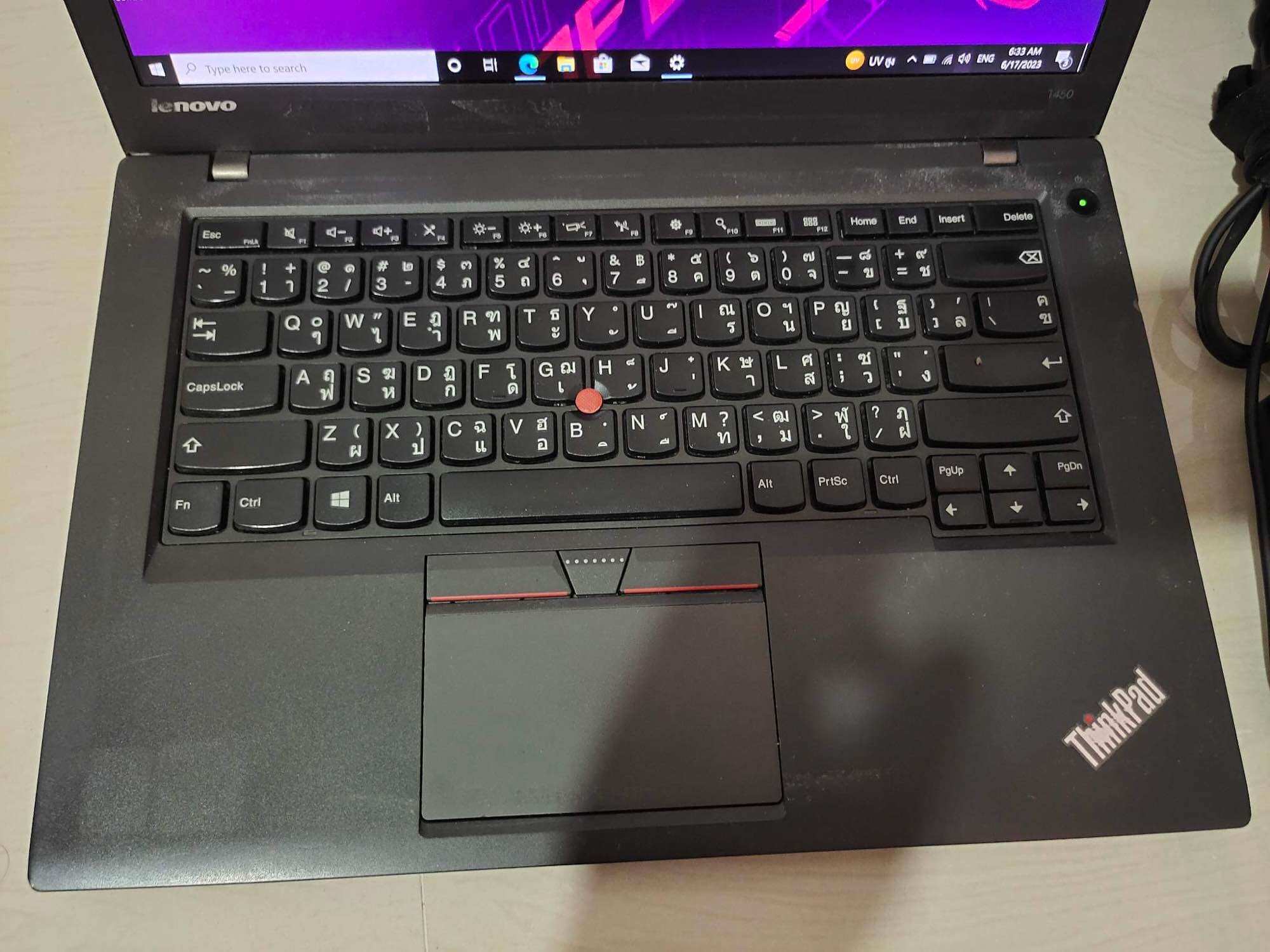 Lenovo ThinkPad T450 – PC Portable 14″ i5-5200U, 8 Go, 256 Go SSD