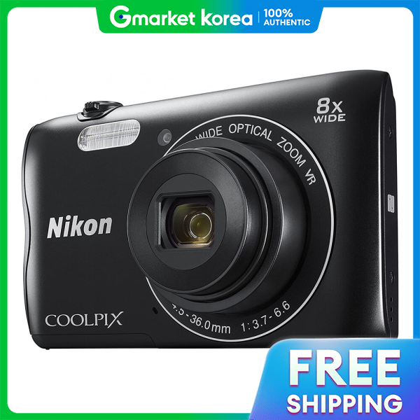 Nikon Camera Coolpix A300 + 16Gb Memory + Case + Reader K