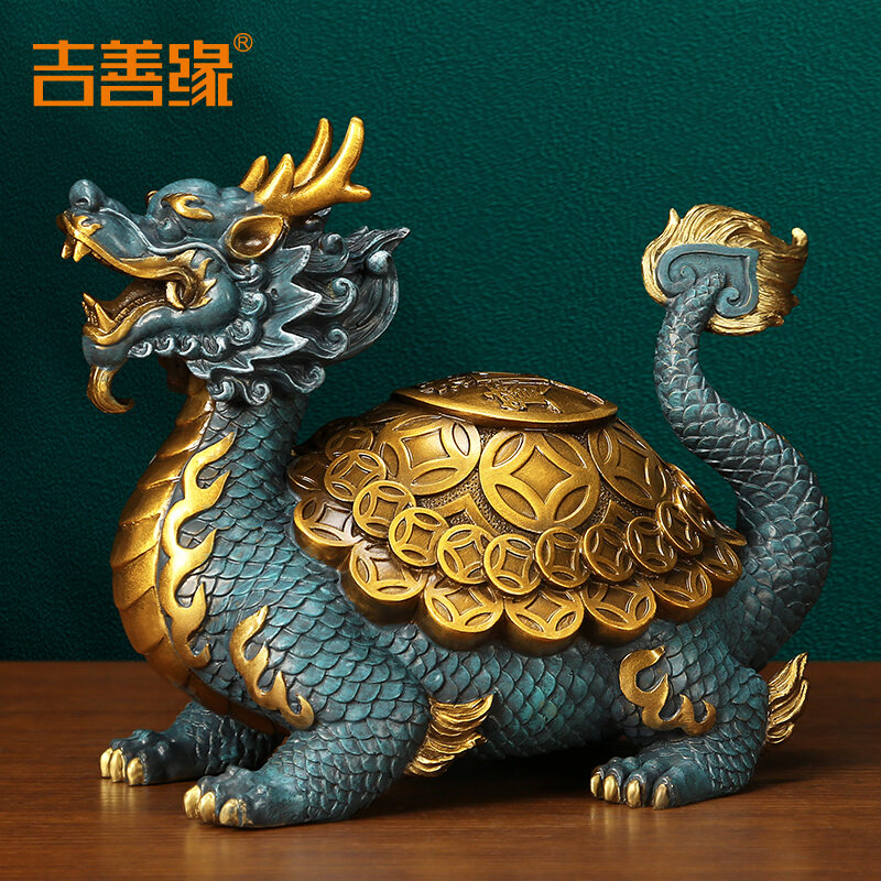 Ji Shanyuan | Wealth Symbol Dragon Turtle Copper Ornament ราคา 5,020 บาท*ส่งฟรี