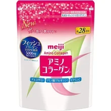 ภาพขนาดย่อของภาพหน้าปกสินค้าMeiji Amino Collagen เมจิ คอลลาเจน แบบรีฟิว สำหรับ 28 วัน จากร้าน OHAYOJAPAN บน Lazada