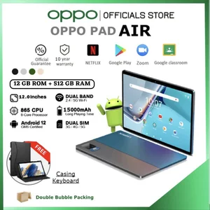 สินค้า 🔥ซื้อ 1 ฟรี 9 รายการ🔥 ของแท้ 100% OPPO Tablet PC S24 Pro แท็บเล็ต 10.8 Inch Android 11.0 12GB RAM 512GB ROM สองซิม 4G LTE รองรับซิมการ์ดทุกเครื่อข่าย